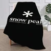 Fashion Outdoor S-Snow Peak Logo Blanket Soft Plush Nap Sofa rug for Living Room Warm Bedroom Birthday Home Travel Kid Gifts 3