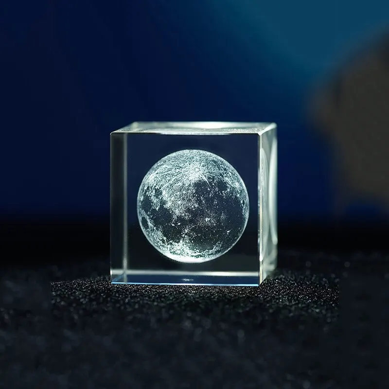 Crystal Ornaments 1 Crystal Decoration Moon Galaxy Collection Crafts Beautify Home Holiday Gifts