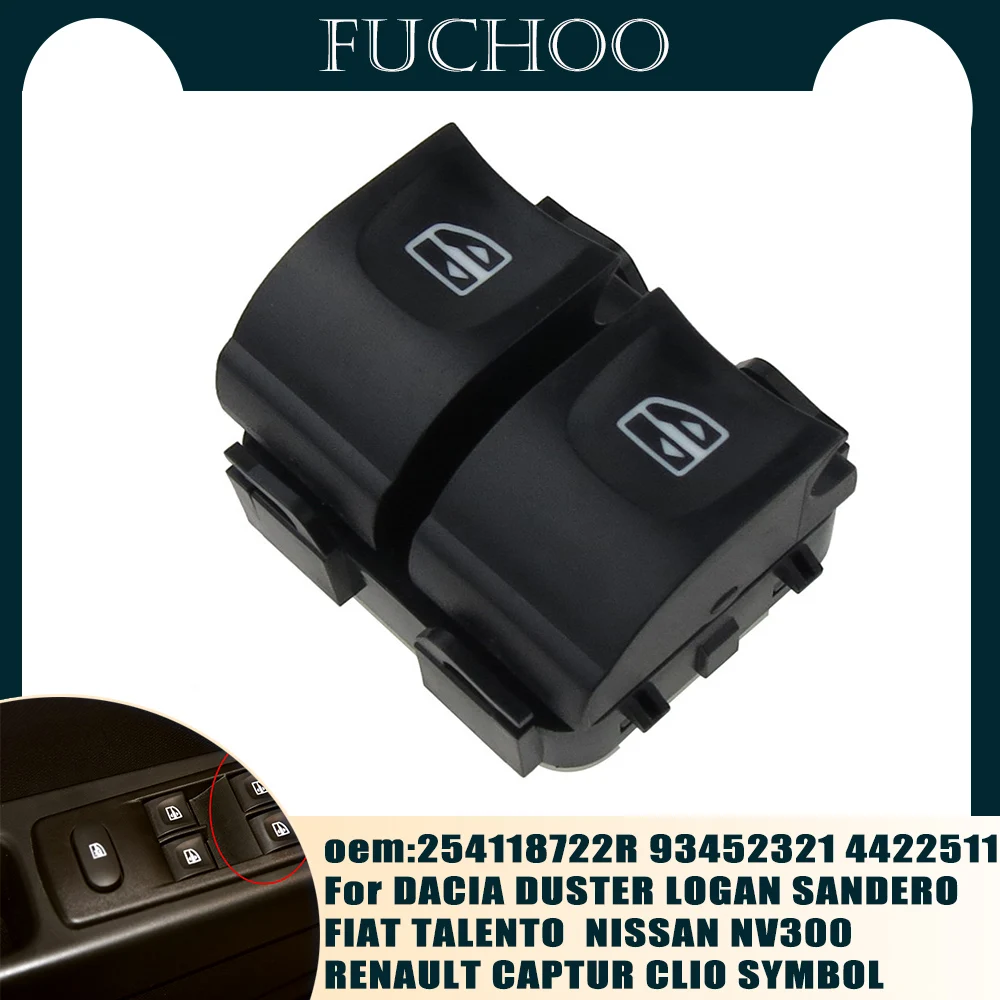 Per Dacia Duster Logan Fiat Talento Nissan Nv300 Renault Clio Muslimah Accessori Per Auto Interruttore Di Controllo Alzacristalli Power Master