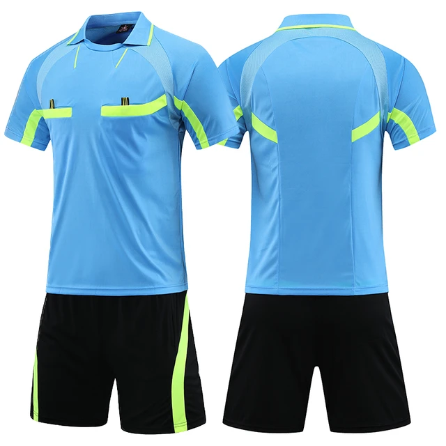 Soccer Referee Uniform Sets 0118 Polyester Referee Uniforms Adults Men#39;s  Football Referee Uniform Sets