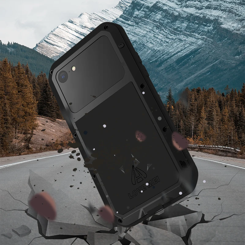 Dropshipping Case For Apple Iphone Se 3 Se3 2022 Metal Aluminum Armor Shockproof Heavy Duty Cases Protective Cover