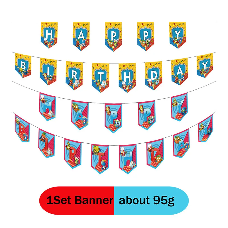 Cartoon Superzings Theme Disposable Tableware Set Birthday Party Baptism Communion Backdround Balloon Plate Decorate Supplie