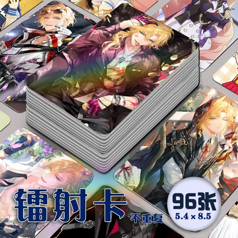 96pcs For all time Lovebrush Chronicles Clarence Rorschach Alkaid Ayn Luo Xia Lu Chen Photo Laser Mini Card Wallet Small Card