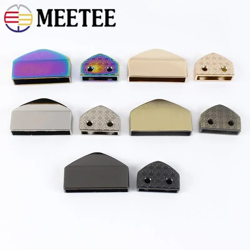 12/18/25mm Metal Tail Clip Screws Stopper Buckles Zipper End Hook Bag Belt Decoration Buckle DIY Accessory KY421 10/20pcs