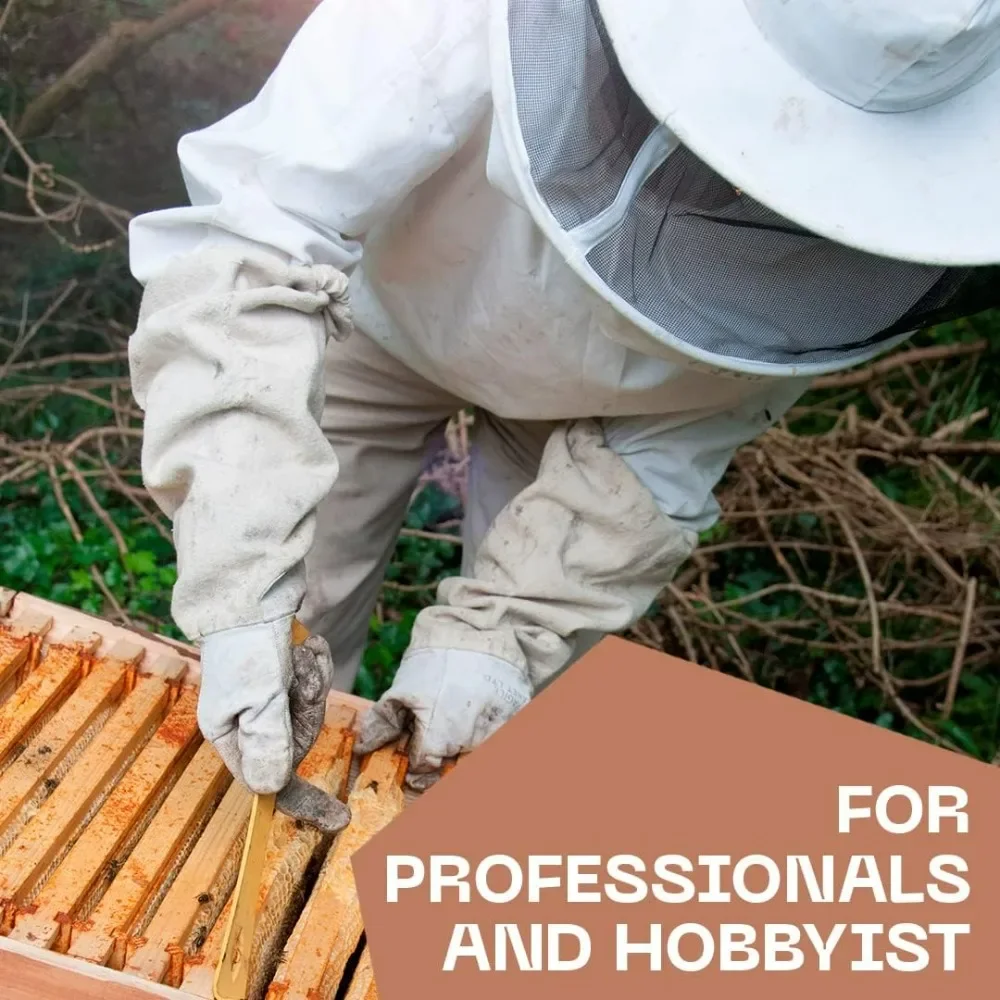 Professional Bee Suit for Men and Women-Beekeeping Outfit Beekeeper Unisex Suit with Protective Bee Jacket with Hood, Pants