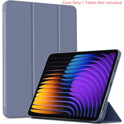 Premium Tri - fold Flip Case with Magnetic Stand - PU Leather Protective Cover with Auto Sleep/Wake Function for Xiaomi Pad 7 Pro (YT Lavender Purple)