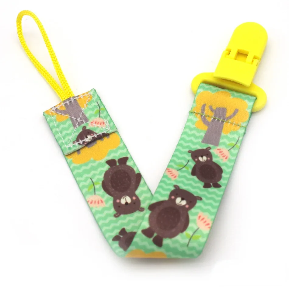 Cartoon Fixed Button Baby Pacifier Clip Chain Ribbon Dummy Soother Holder Chain Anti-drop Buckle Strap for Pacifier Baby Feeding pacifier chain,pacifier clip,pacifier accessories