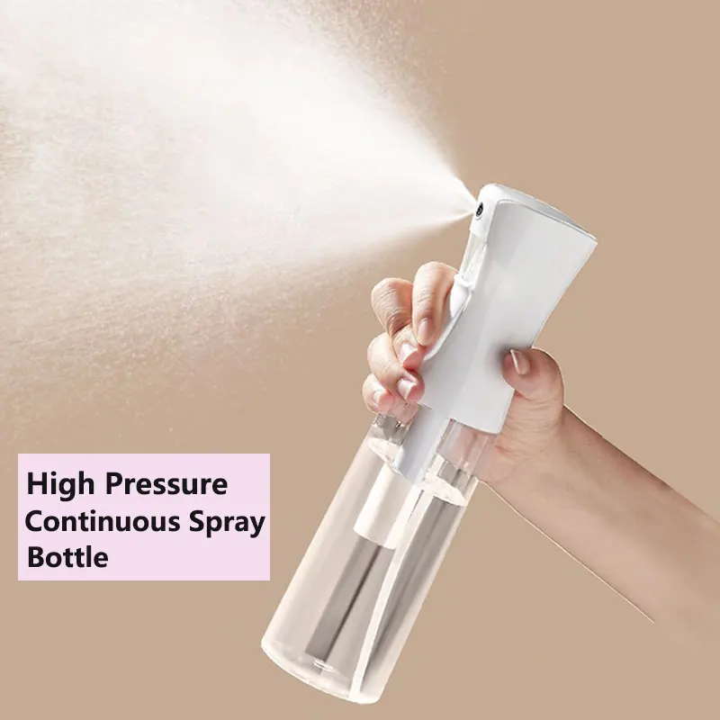 High Pressure Continuous Mist Spray Bottle for Hair and Makeup (Multiple Size Options)