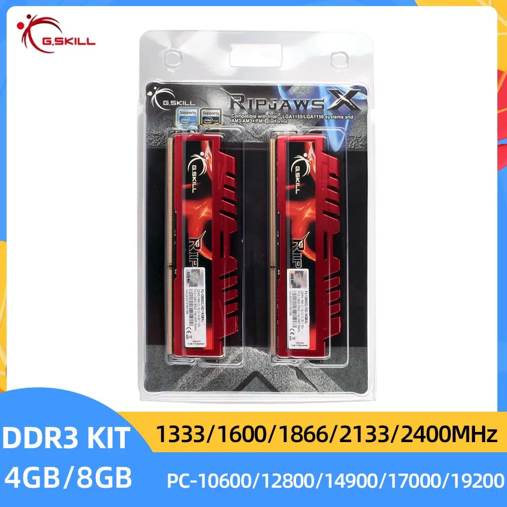 Memória RAM G.SKILL RipjawsX 16 GB (2x8 GB) DDR3 2400 MHz CL11