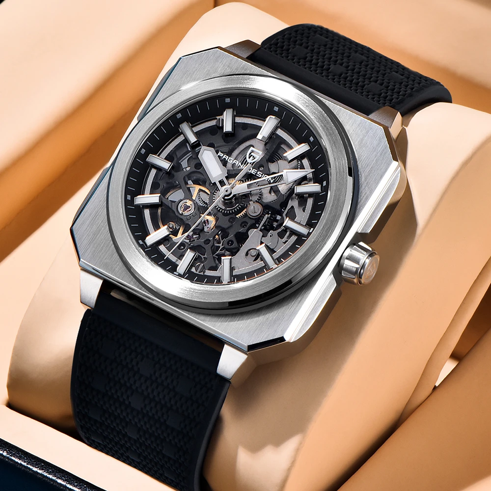 2024 New PAGANI DESIGN Skeleton Men Mechanical Watch Luxury