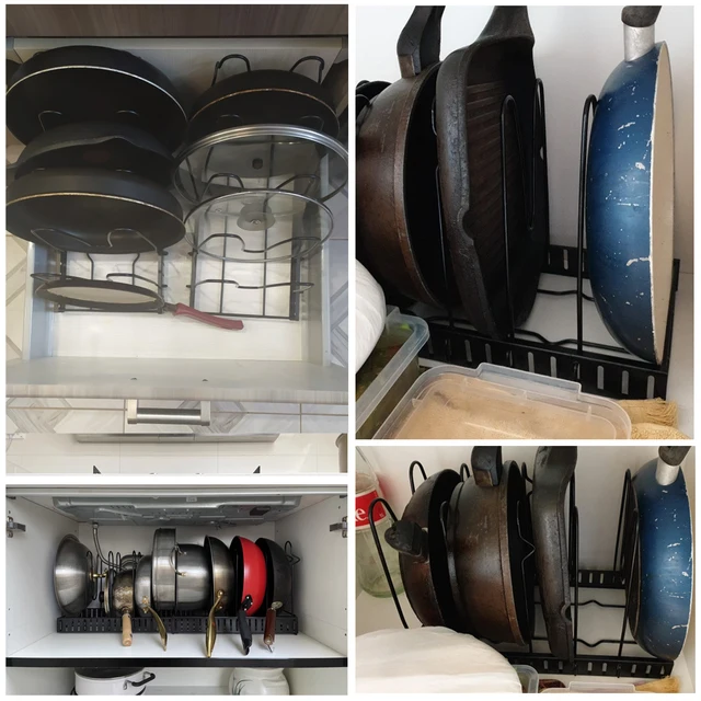 Adjustable Cookware Organizer Rack 4
