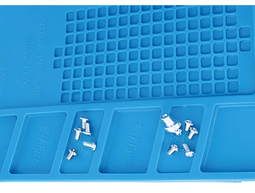 Adsorption Lötmatte Plattform Magnetische Isolierung Arbeitsmatte Hitzebeständige blaue BGA Lötstation Silikon Reparatur Pad – Detail 5