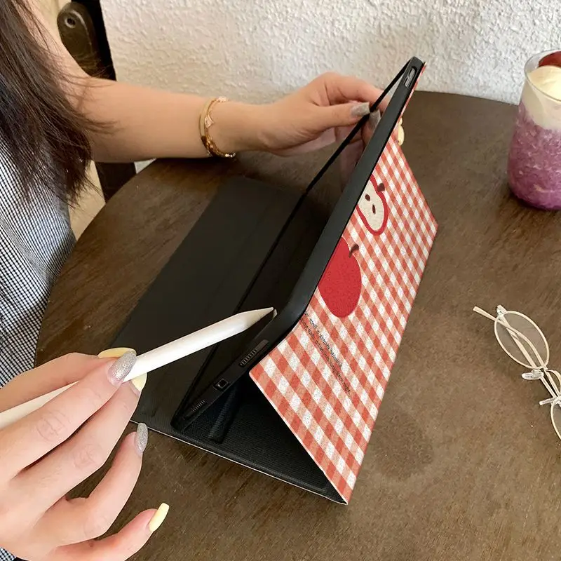 Enhanced Red Checkered Apples Tablet Case