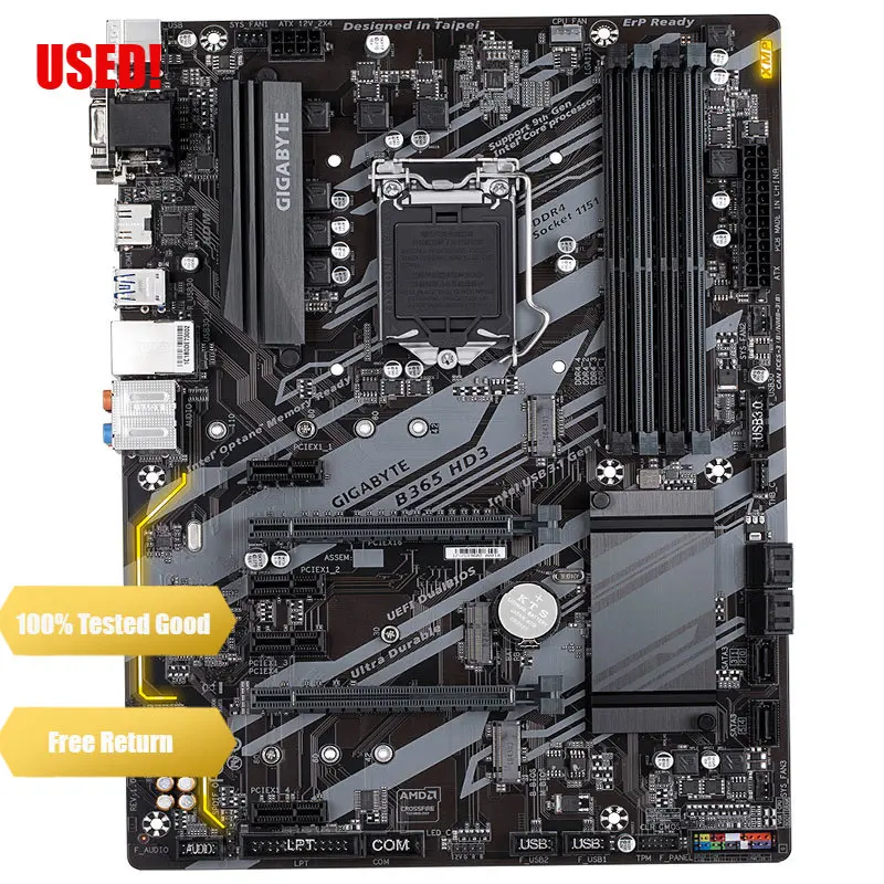 

GIGABYTE B365 HD3 Motherboard Intel B365 LGA 1151 DDR4 ATX M.2 VGA DVI Core