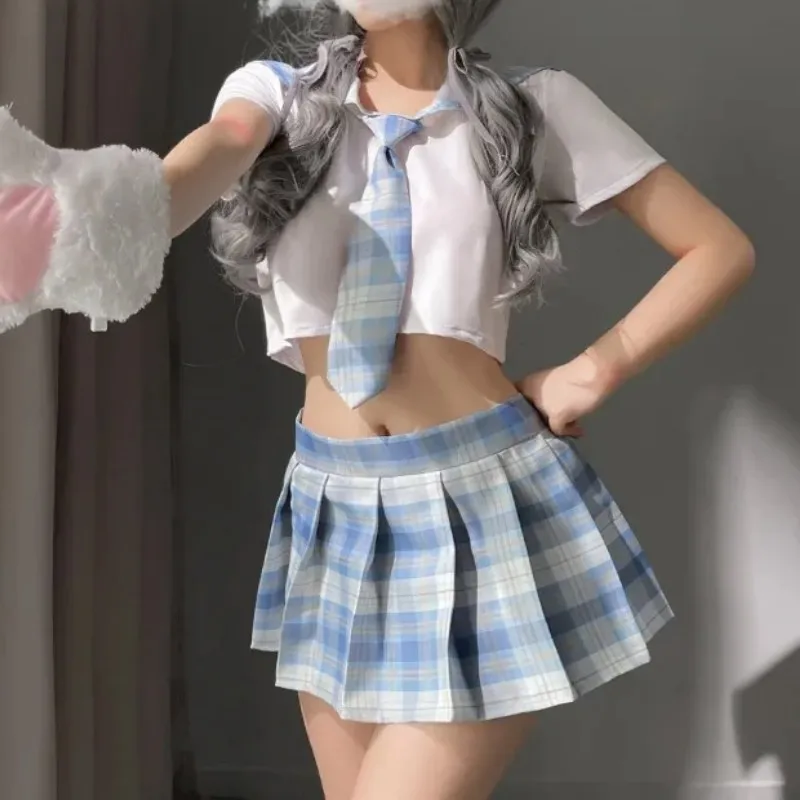 Japanese Plaid School Girl JK Uniform Role Play Costume for Women women lingerie women lingerie set women cosplay costume