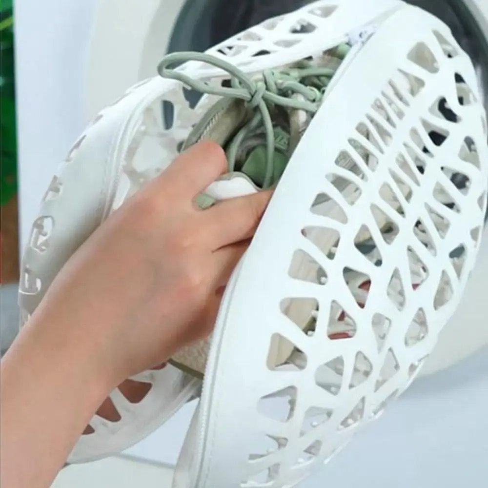 Description Picture 6 of item2Pcs Silicone Shoe Washing Machine Bag Anti-Deformation Reusable Shoes Laundry Bags Easy to Clean Shoe Storage Bag Sneaker