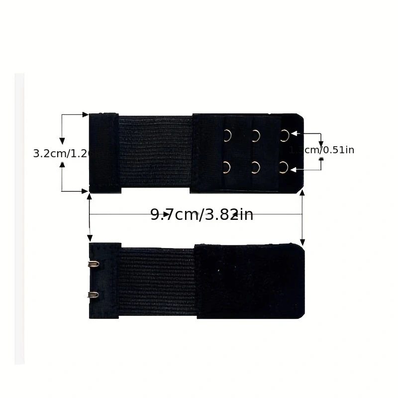 2/3/4 Hook Bra Extender for Women's Elastic Bra Extension Strap Hook Clip Expander Strapless Adjustable Belt Buckle