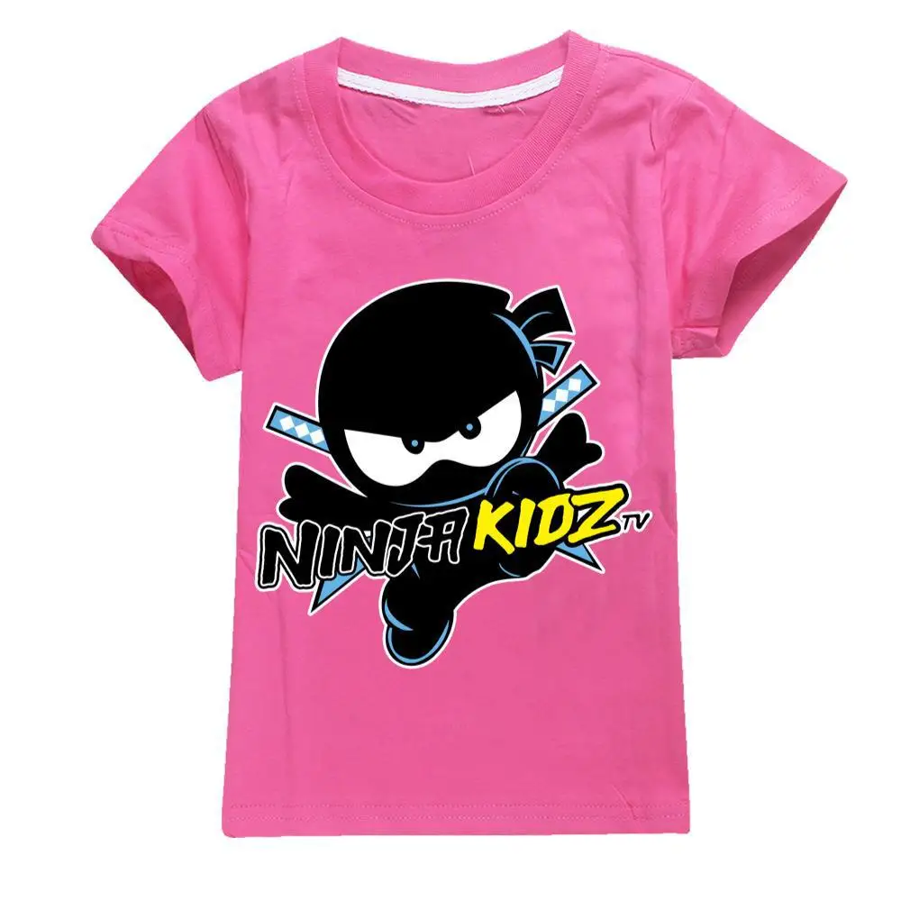 NINJA KIDZ 3D T Shirt Casual Summer Short Tees Kids Cartoon Graphic T Shirts Boys Clothing Harajuku Anime Tshirt 2-16 Years 3
