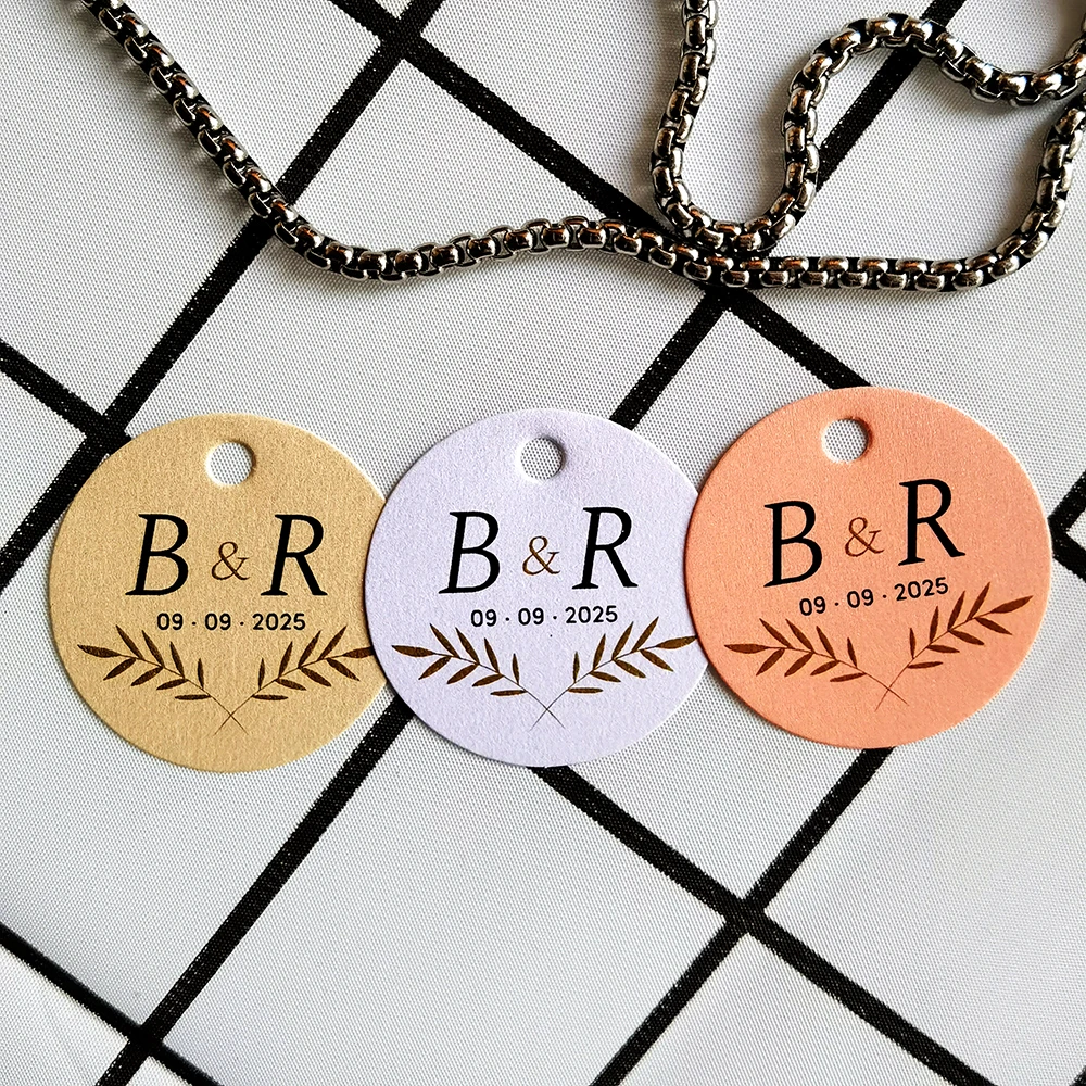 35mm Round Hang Tags Wedding Labels Box Gift Key Candy Wedding Flowers Personalised Tags Hang For Handmade Items wedding place cards,flower bouquet card holders