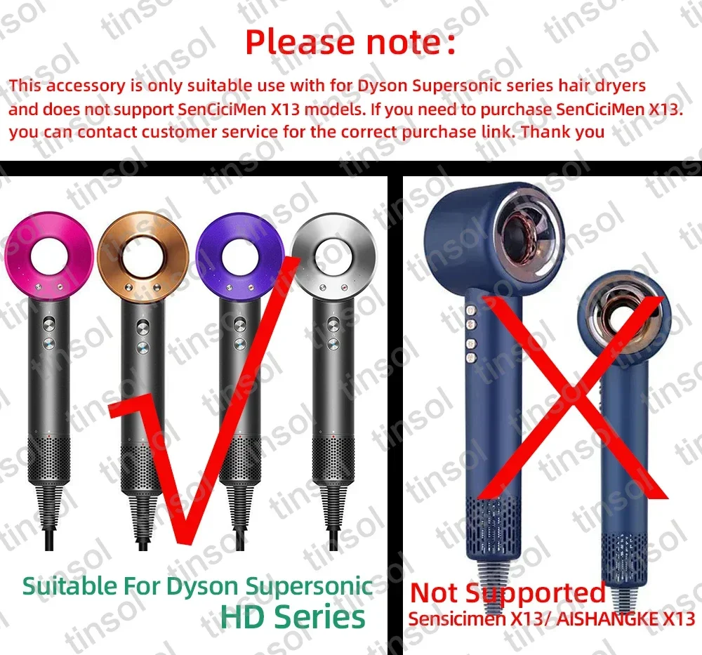 Description Picture 2 of itemHair Dryer Curling Attachment 40mm Automatic Curling Nozzle For Dyson Supersonic Hair Dryer Accessories Air Styler Cylinder Comb