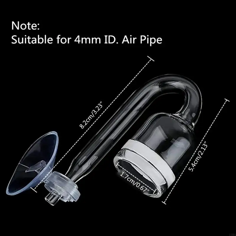 13MA CO2 Diffuser Set for Aquarium for Nano Size with Suction Cup Check Valve Gla