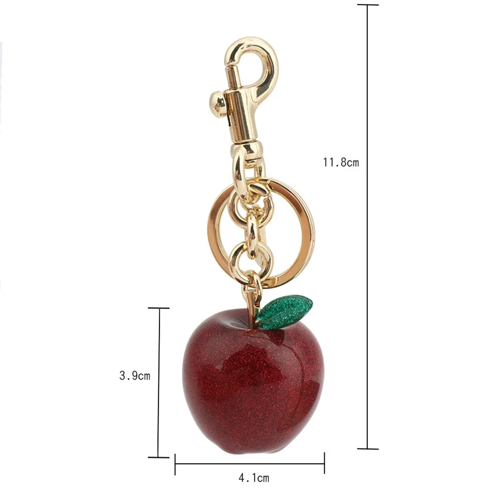 For Coach Handbag Shoulder Bag Red Crystal Apple Pendant