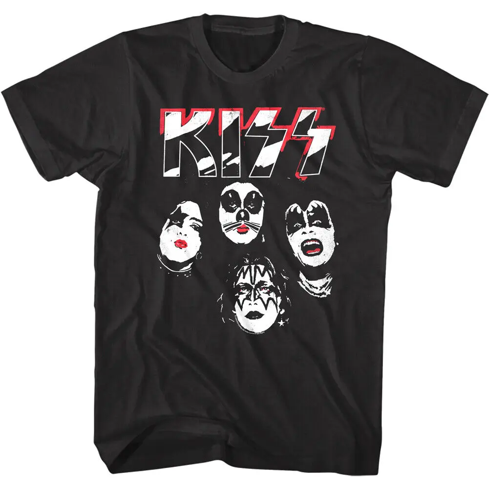 Kiss Album 1974 Maglietta Da Uomo Rock Band Nyc Album Concert Tour Gene Simmons