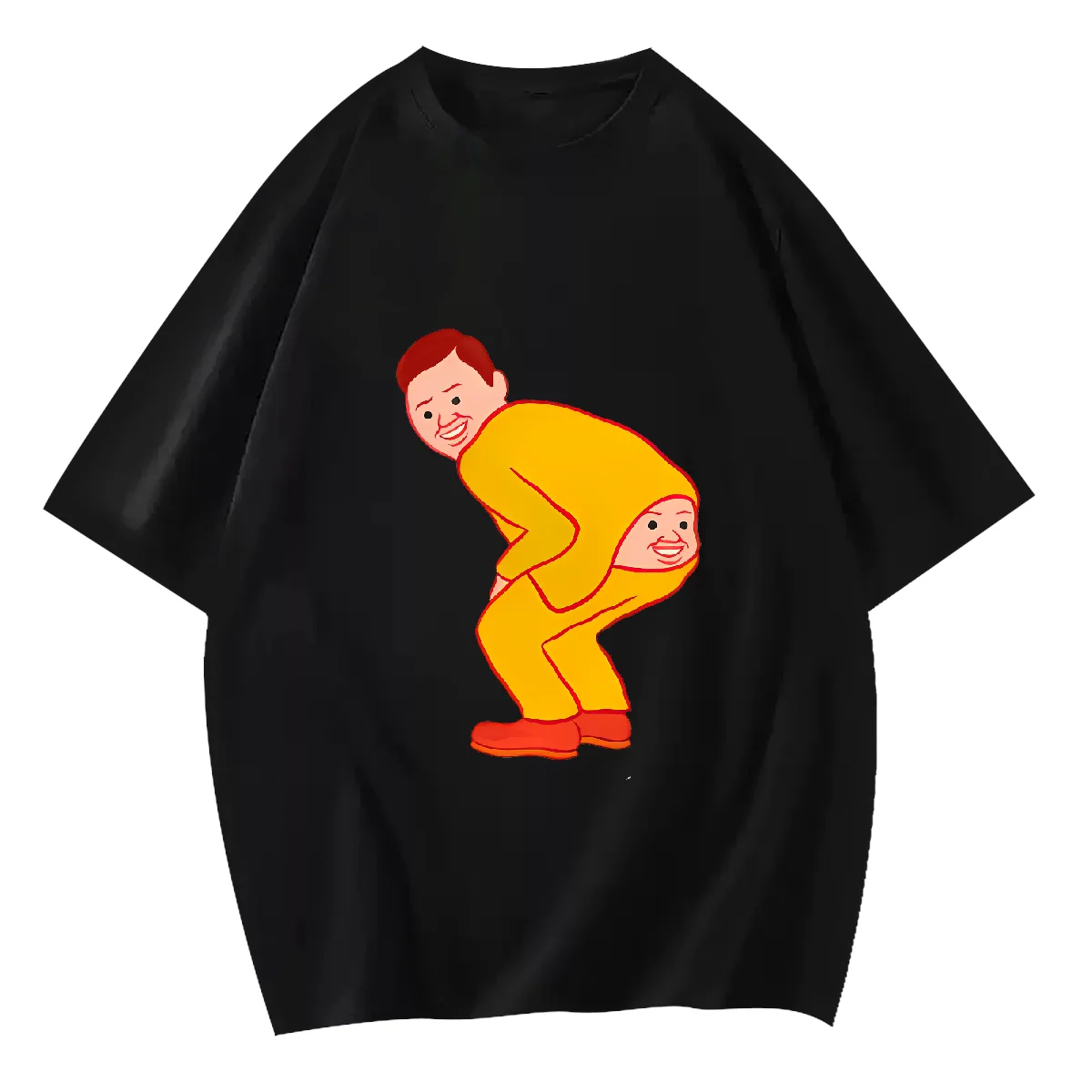 

Spoof T Shirt The man who leaked his ass Oversized Loose Breathable Short Sleeve High Quality Fashion Casual Top 100% Cotton Tee