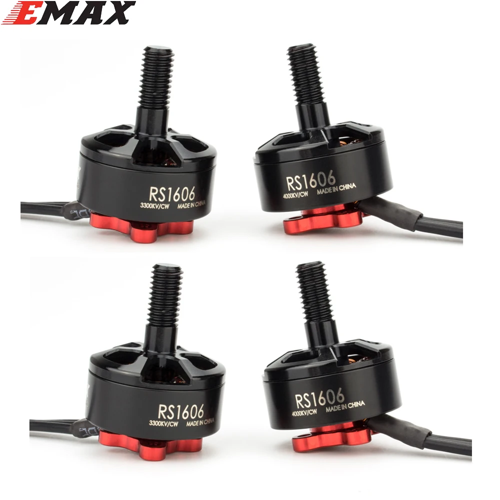 1 / 4pcs EMAX Lite Spec RS1606 3300KV Motor 3-4S for RC FPV RACER Quadcopter
