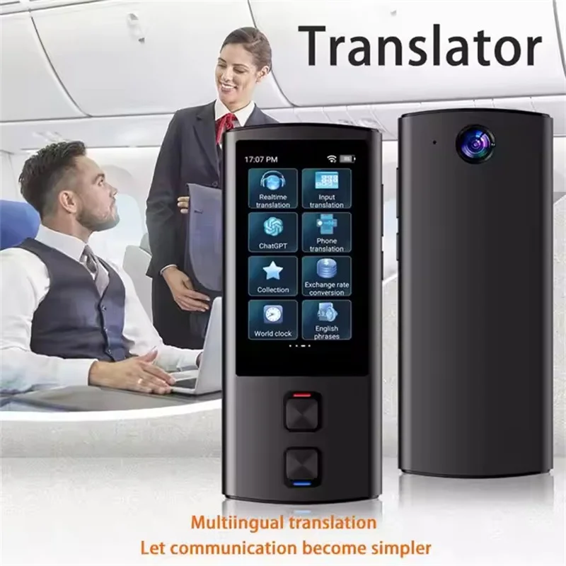 Portable Translation Camera Device T17 Real-Time Smart Voice Photo Translator 1400mA 135 Languages Portable Text Voice Translate
