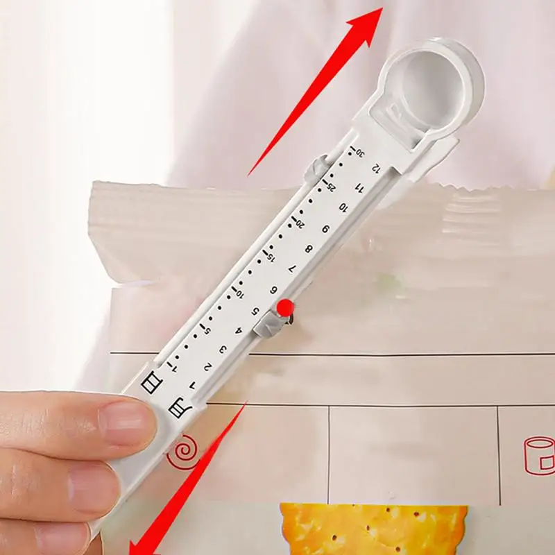 6pcs Sealing Clips with Time Scale Kitchen Storage Food Snack Seal Sealing Bag Clips Sealer Clamp practical clip sealing tools