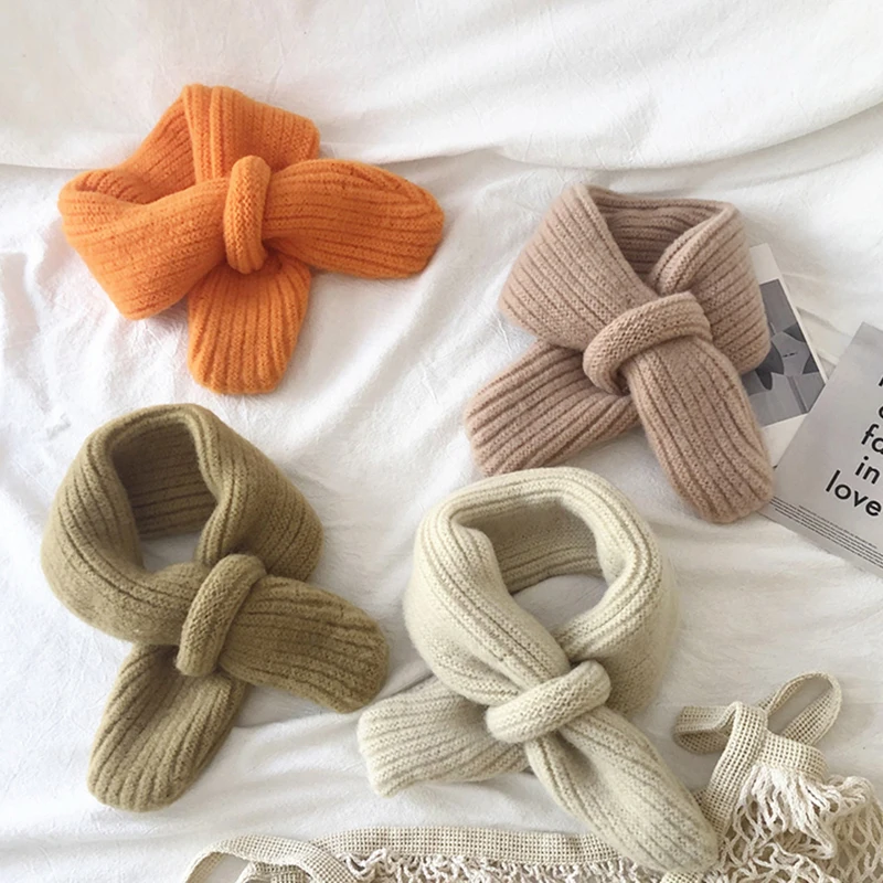 

New Brand Scarf for Children Baby Warm Scarves Girls Winter Scarf for Kids Wool Collar Baby Scarves