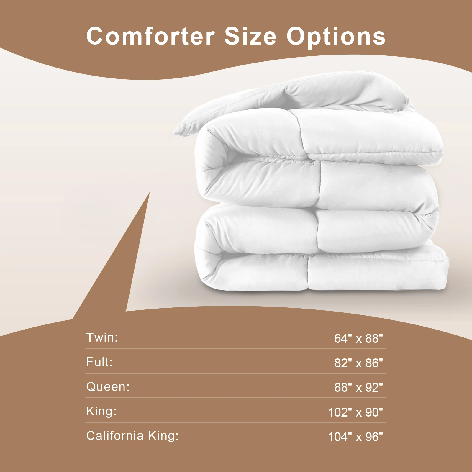 Bedding Comforter Duvet Insert All Season Down Alternative Quilted Bed Comforter Winter Warm Machine Washable