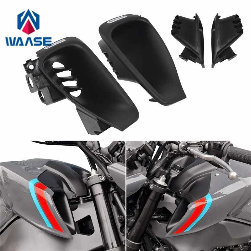

Waase для Yamaha MT-09 MT09 SP 2021 2022 2023 передний воздухозаборник ОЗУ трубка крышка воздуховода обтекатель