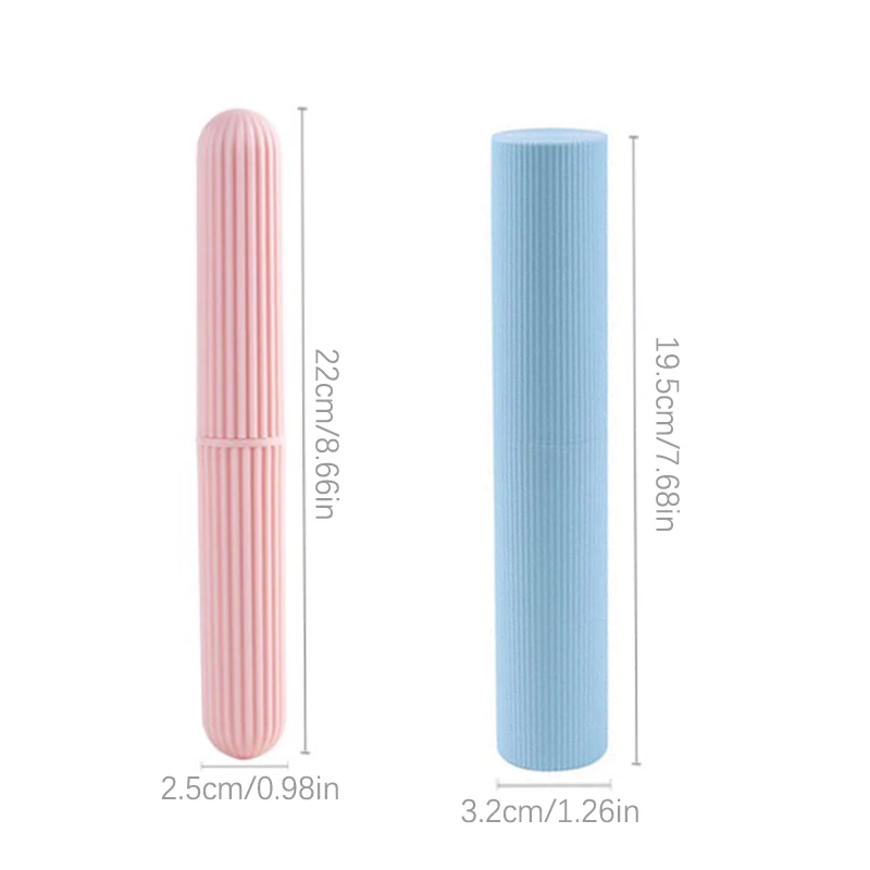 19.5cm/22cm Portable Outdoor Travel Tooth Brush Dust-Proof Storage Box Household Multi-Function Toothbrush Case With Cover images - 6