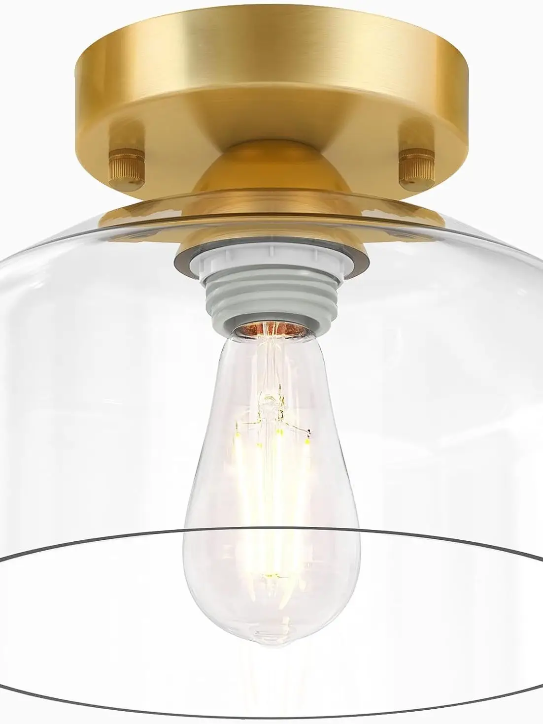 

Потолочный светильник emi с утапливаемым креплением, матовый золотой прозрачный стеклянный подвесной светильник, современный фотографический светильник для прихожей