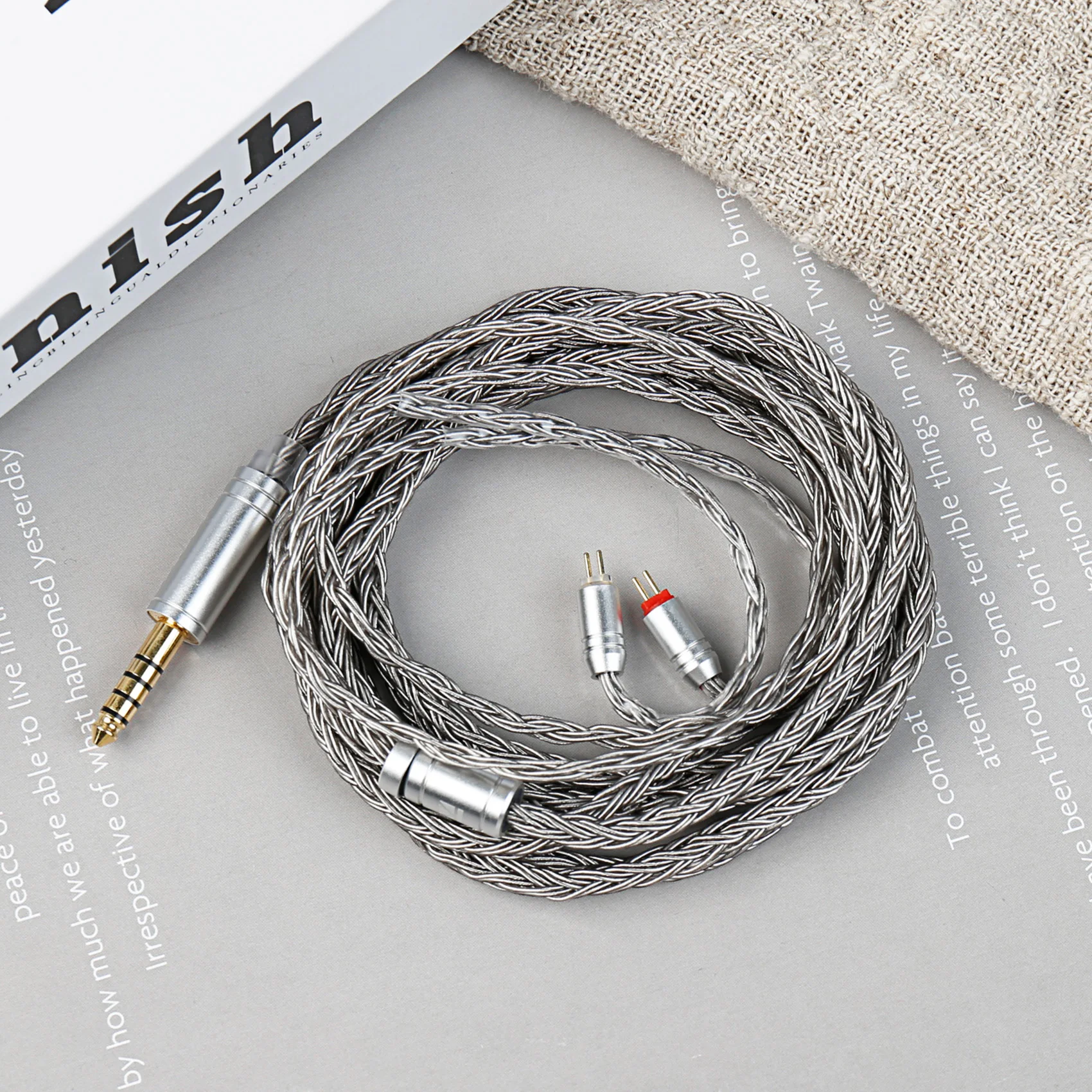 KBEAR JunTian Chord 2 Meters 16 Core Silver-plated OCC HiFi