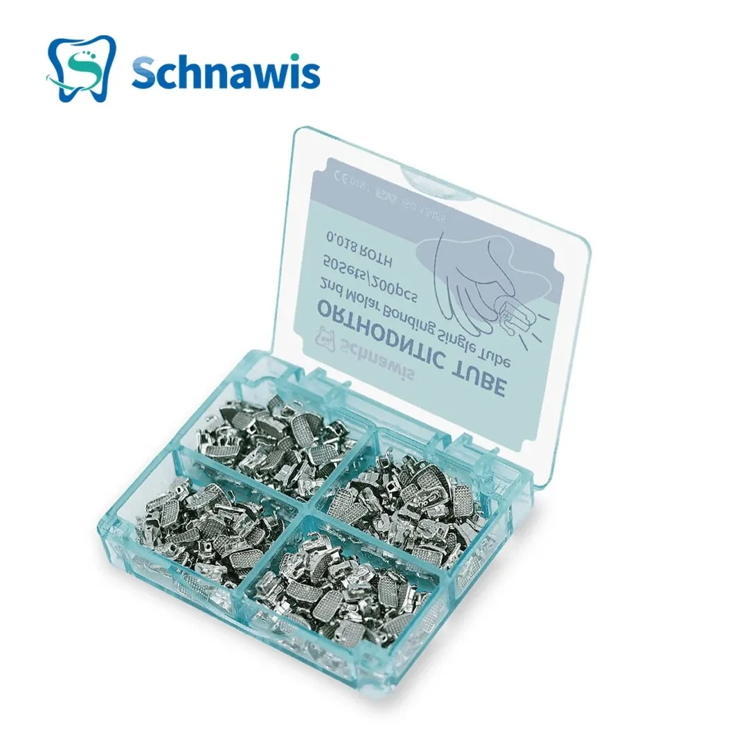 20Set/80pcs Dental Orthodontic1st Molar Buccal Tubes Bondable Monoblock Non-Convertible Single Tube Roth MBT ortodoncia Material