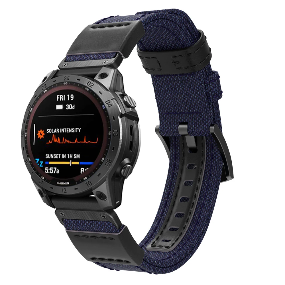 

Ремешок для наручных часов Garmin Fenix 7 7X Fenix6 6X Pro 5 5X 3HR, кожаный браслет для смарт-часов Enduro/935 945, быстросъемный браслет, 26 22 мм