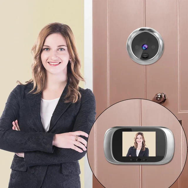Smart Digital Peephole Camera - 2.8-Inch Night Vision Door Viewer with Motion Alerts & Photo Doorbell for Apartment/House Securi 2