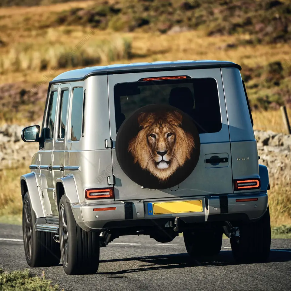Copriruota di scorta in poliestere impermeabile Lone Wolf per SUV