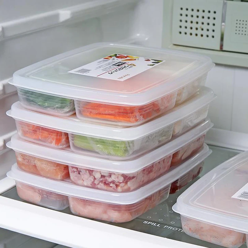 

5 шт., контейнер для хранения еды с 4 ячейками