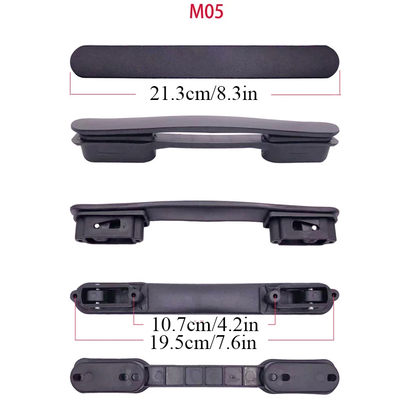 

Luggage Handle Trolley Handle Bag Handle Travel Handle Grip Suitcase Handle Universal Black Replacement Bag Accessories