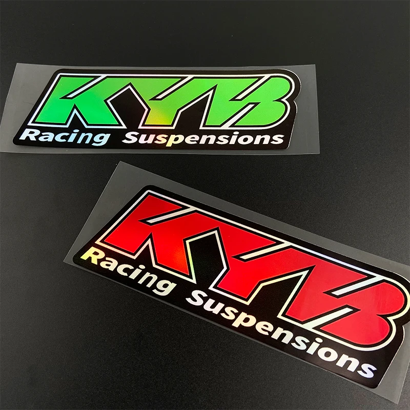 Motorcycle Stickers 2PCS Racing Suspensions Kyb Fork Suspension Vinyl Decals For Yamaha Honda Suzuki Ktm Kawasaki Benelli