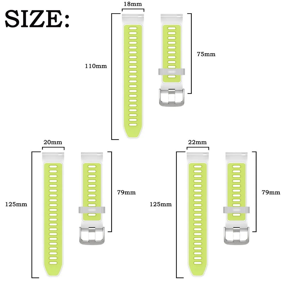 Breathable Translucent Silicone Sport Band - Available in Multiple Sizes