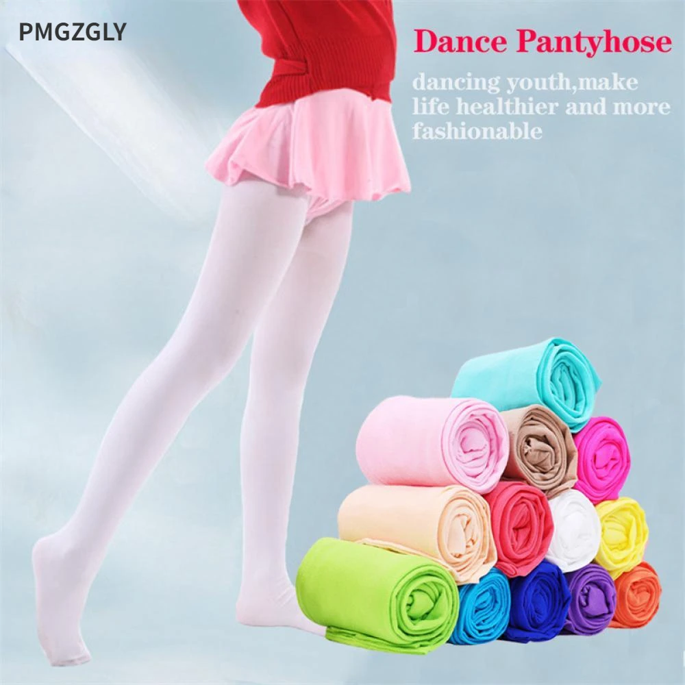 Weiche Ballettstrumpfhose, weiche Elastizitätsstrumpfhose, Mädchen-Ballettstrumpfhose, Kleinkind-Tanzstrumpfhose mit Füßen, große Schuluniform, Strümpfe, Kostüm – Detail 2