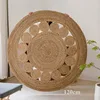 Woven Round Mat 100% Plants Carpets For Living Room Bedroom Decor Home Decoration Floor Mats Natural Rattan Grass Rugs 1