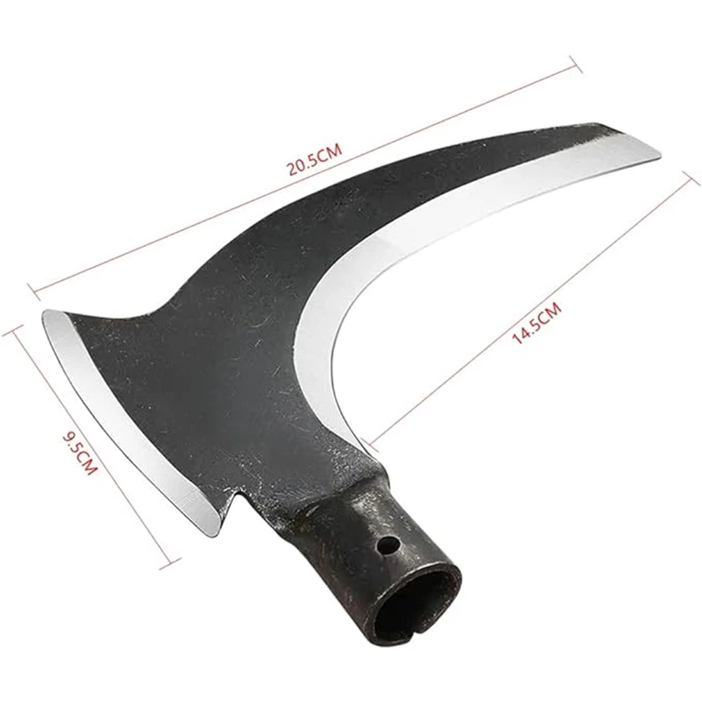 1PC High Manganese Steel Double Scythe Grass Sickle Multi Functional Outdoor Agricultural Tool weeding tool