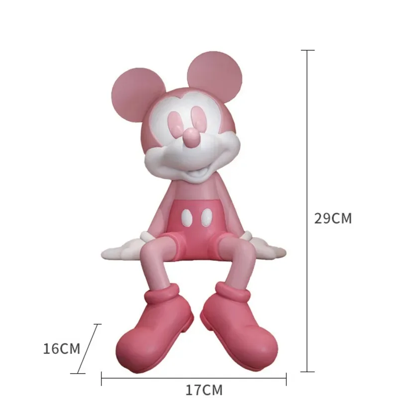 漫画ディズニーミッキーマウス像樹脂座っているミッキー彫刻置物