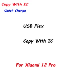 Enhanced USB Charging Port Dock Flex Cable with IC & Microphone Board (12 Pro)